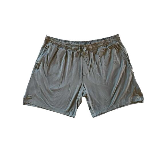 Under Armour Elastic Waist Gym Shorts Mens W/ Pockets XXL Drawstring Gray ZIP - Picture 1 of 5